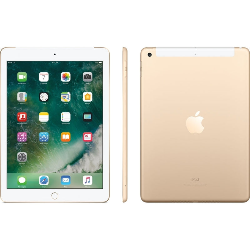 Apple iPad MPGC2LL/A 9.7" Tablet 128GB WiFi + 4G LTE, Gold (Refurbished)