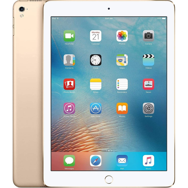 Apple iPad Pro MLQ52LL/A 9.7" Tablet 128GB WiFi + 4G LTE Fully , Gold (Certified Refurbished)