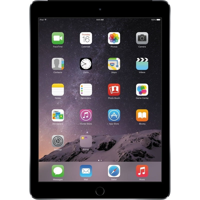Apple iPad Air 2 MH2M2LL/A 9.7" Tablet 64GB WiFi + 4G LTE Fully Unlocked, Space Gray (Certified Refurbished)