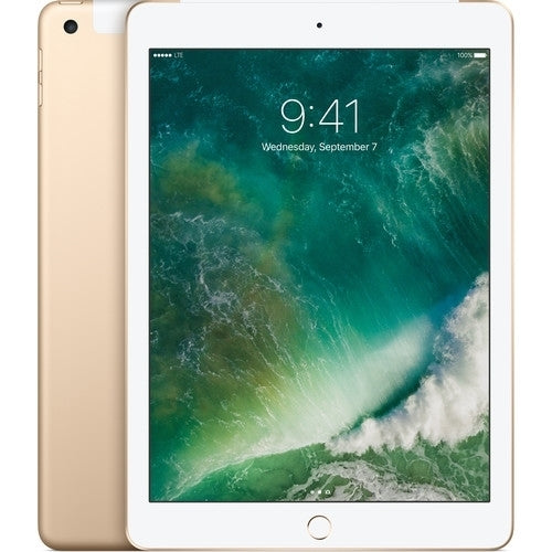 Apple iPad MPGC2LL/A 9.7" Tablet 128GB WiFi + 4G LTE, Gold (Refurbished)