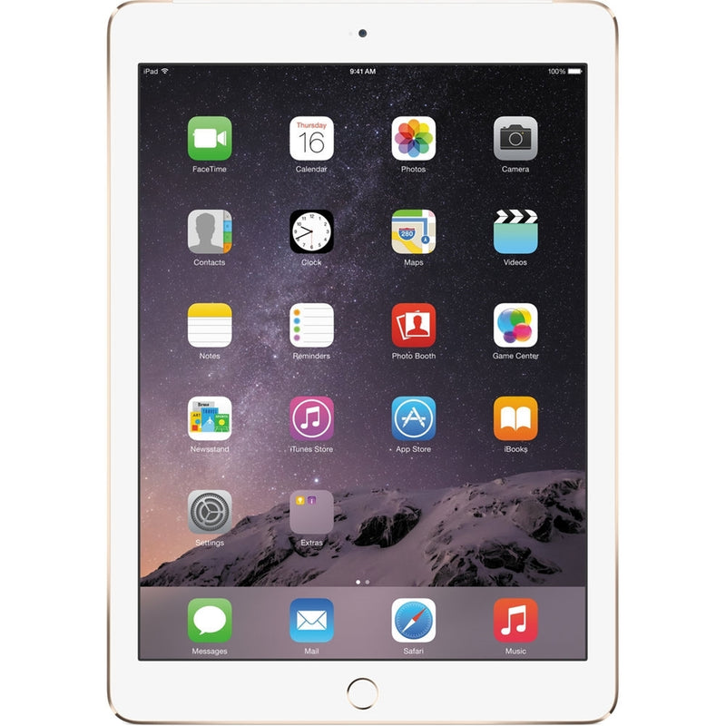 Apple iPad Air 2 9.7" Tablet 64GB WiFi + 4G LTE Fully , Gold (Refurbished)